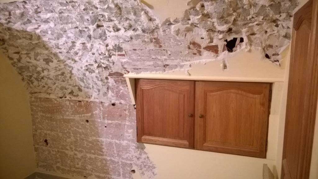 Création d'un cuvelage dans une chambre voutée a Meyreuil dans les Bouches du Rhône